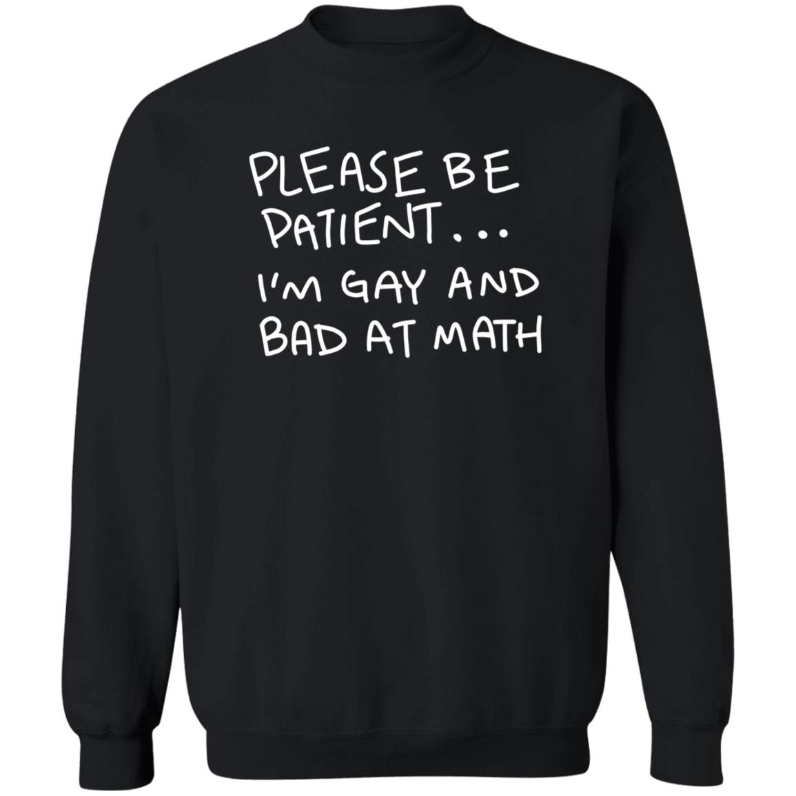 Please Be Patient I'm Gay And Bad At Math Shirt Hoodie Sweatshirt - Teechipus