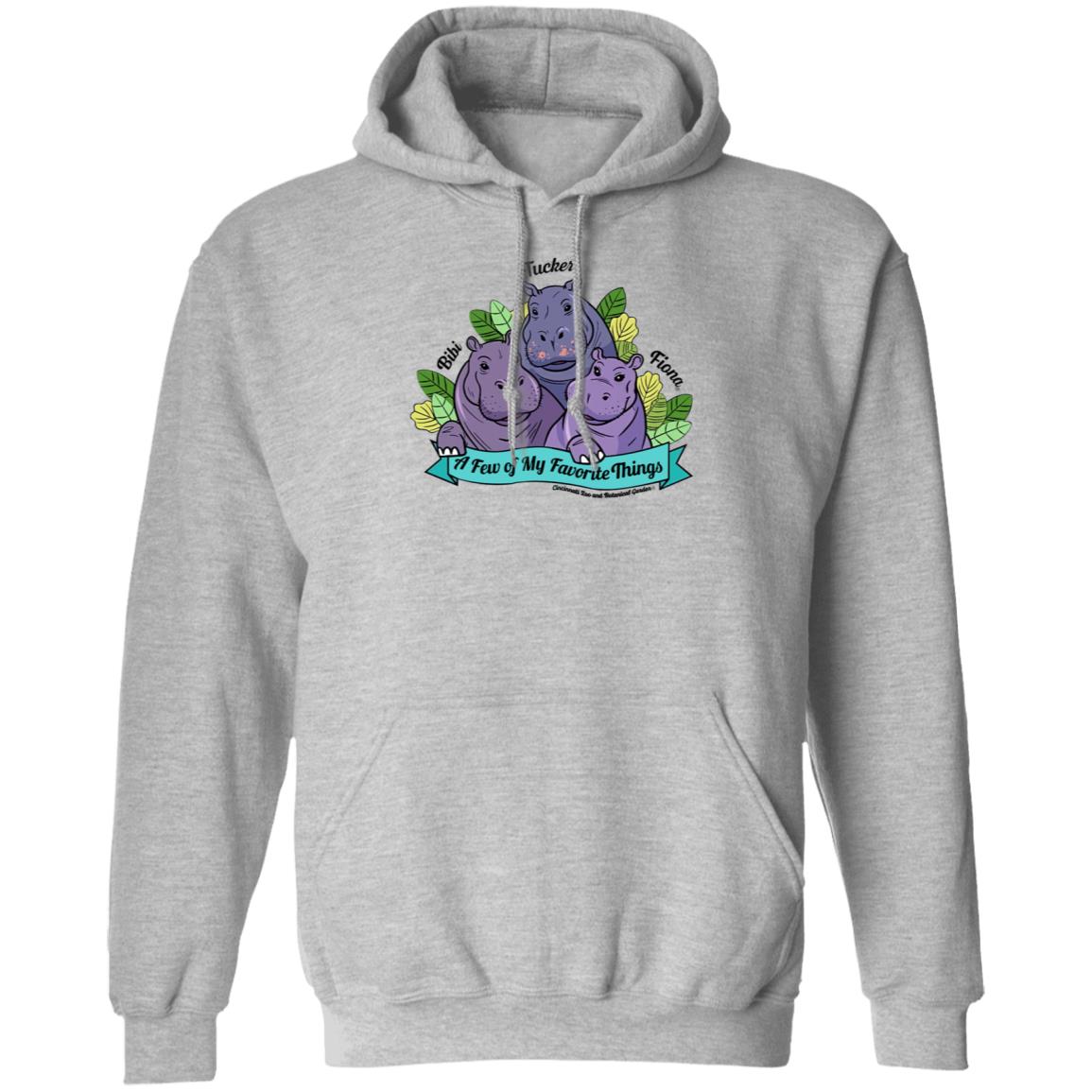 Favorite Hippo Trio Shirt Hoodie Sweatshirt - Teechipus