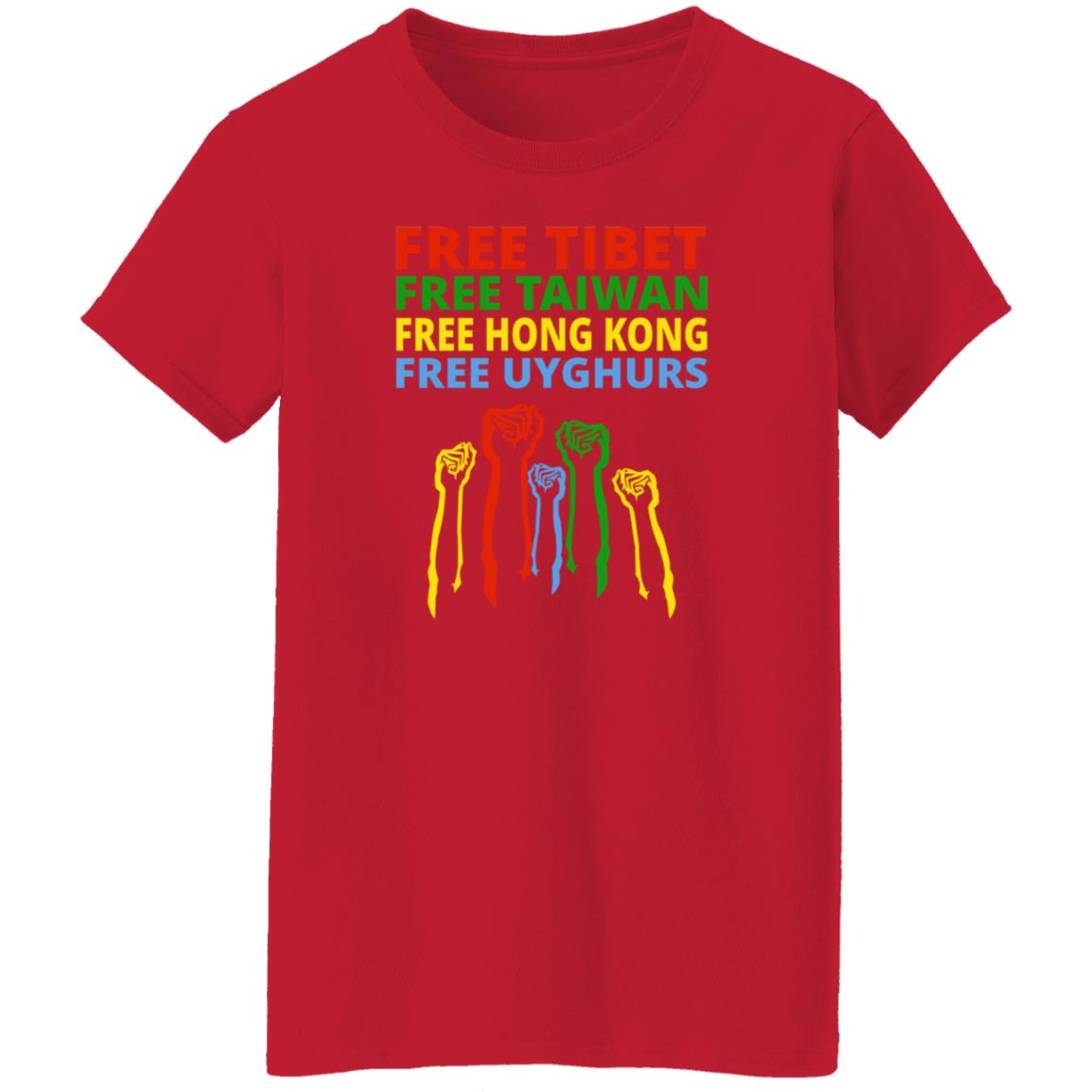 The Hill Free Tibet Free Taiwan Free Hong Kong Free Uyghurs Shirt Enes Kanter - Teechipus