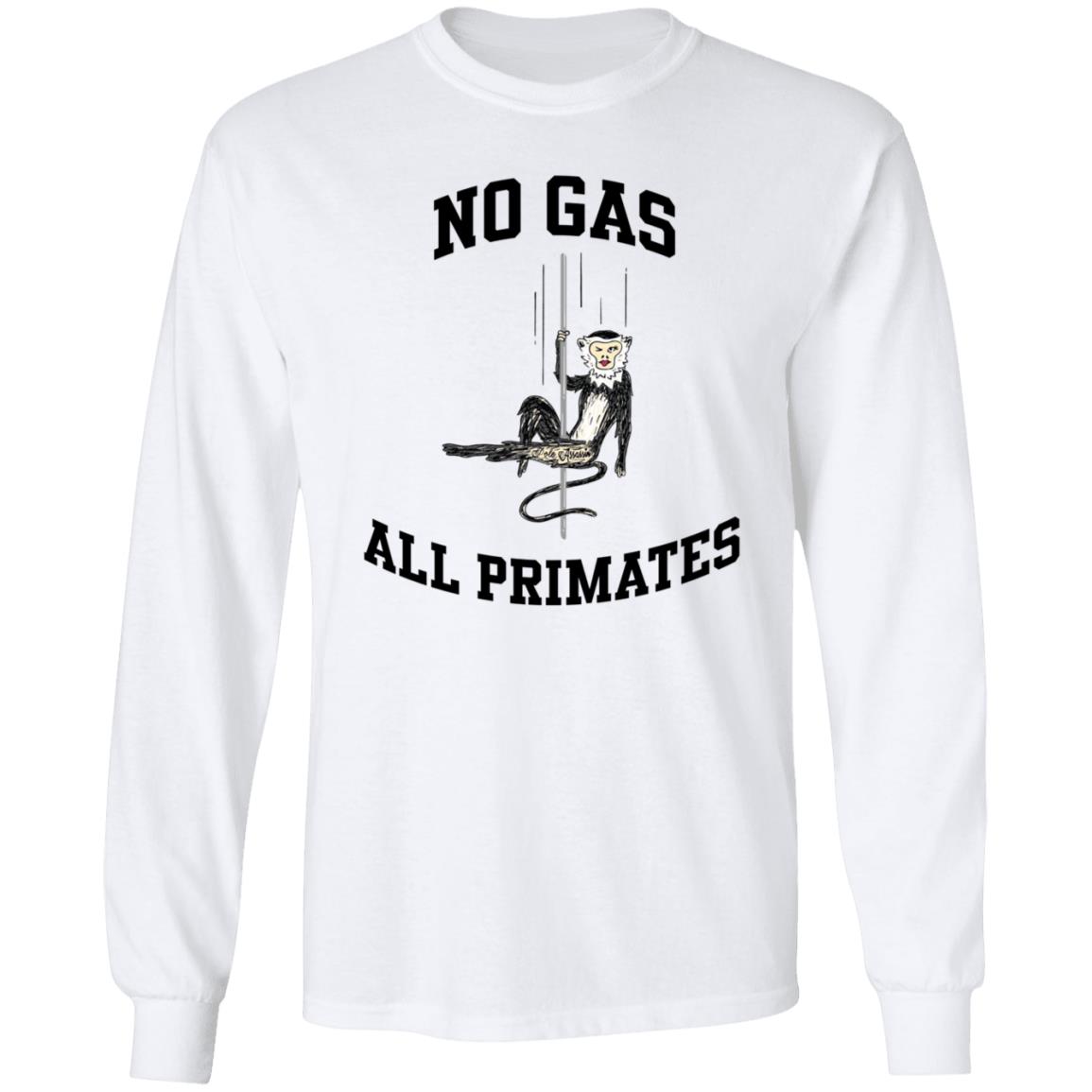 No Gas All Primates Shirt Barstool Texas A&M No Gas All Primates Shirt - Teechipus