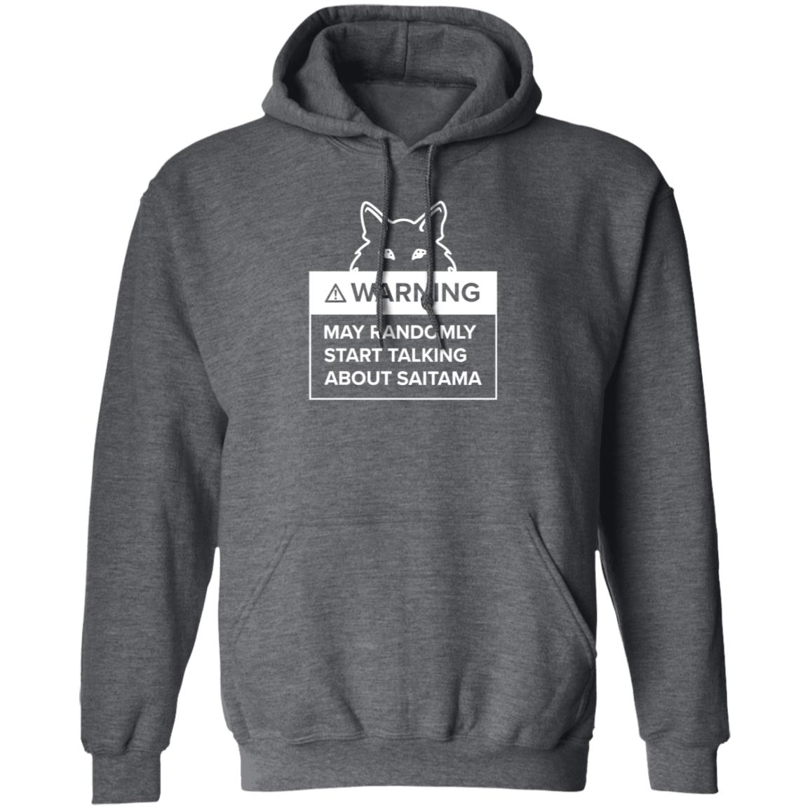 Warning May Randomly Start Talking About Saitama Shirt Saitama Warning Shirt Evervibefits Store - Teechipus