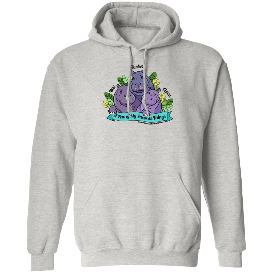 Favorite Hippo Trio Shirt Hoodie Sweatshirt - Teechipus