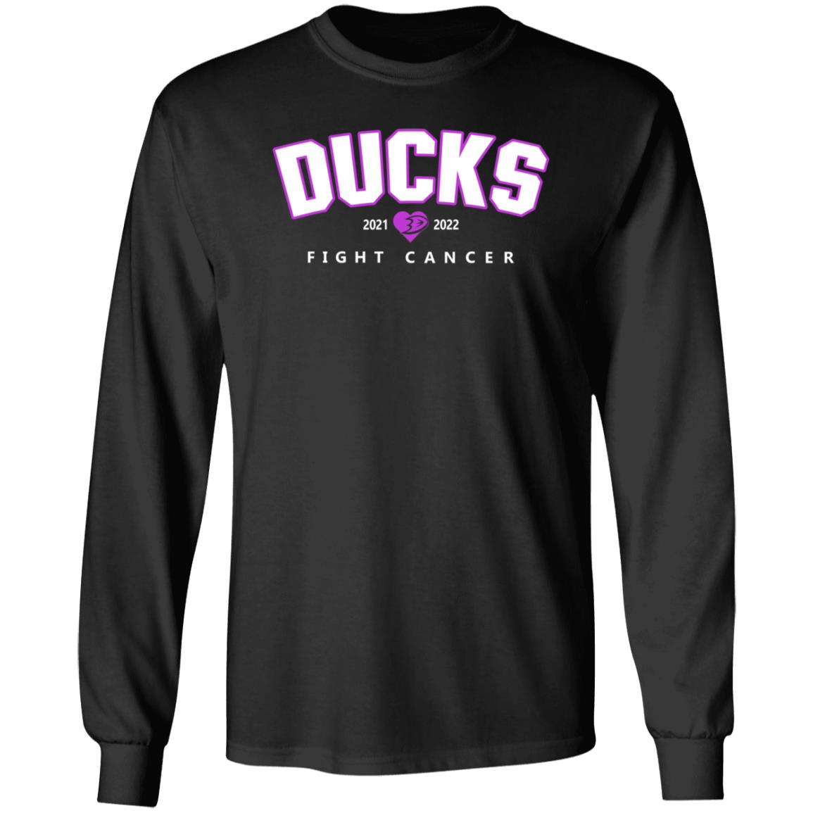 Ducks Fight Cancer 2021 2022 Shirt Hoodie Sweatshirt Anaheim Ducks - Teechipus