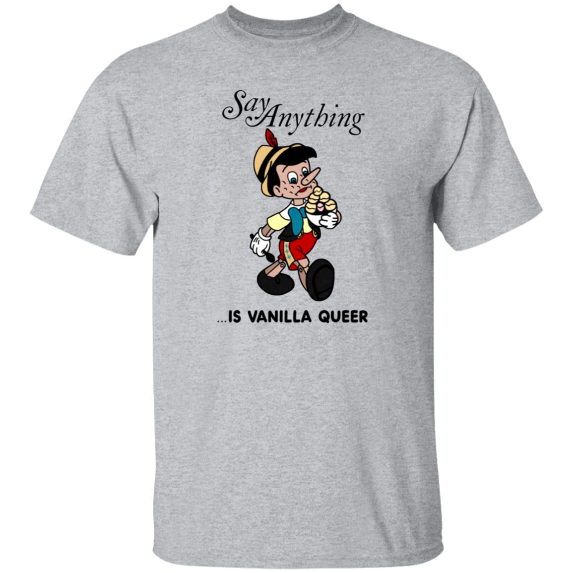 Downright Merch Say Anything Is Vanilla Queer Shirt Max Bemis - Teechipus