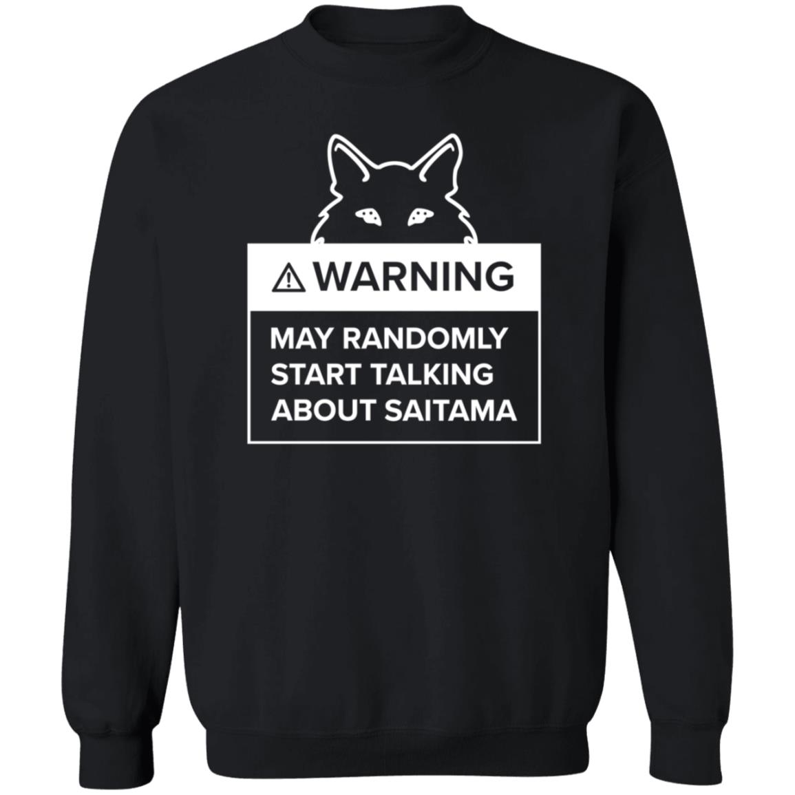 Warning May Randomly Start Talking About Saitama Shirt Saitama Warning Shirt Evervibefits Store - Teechipus