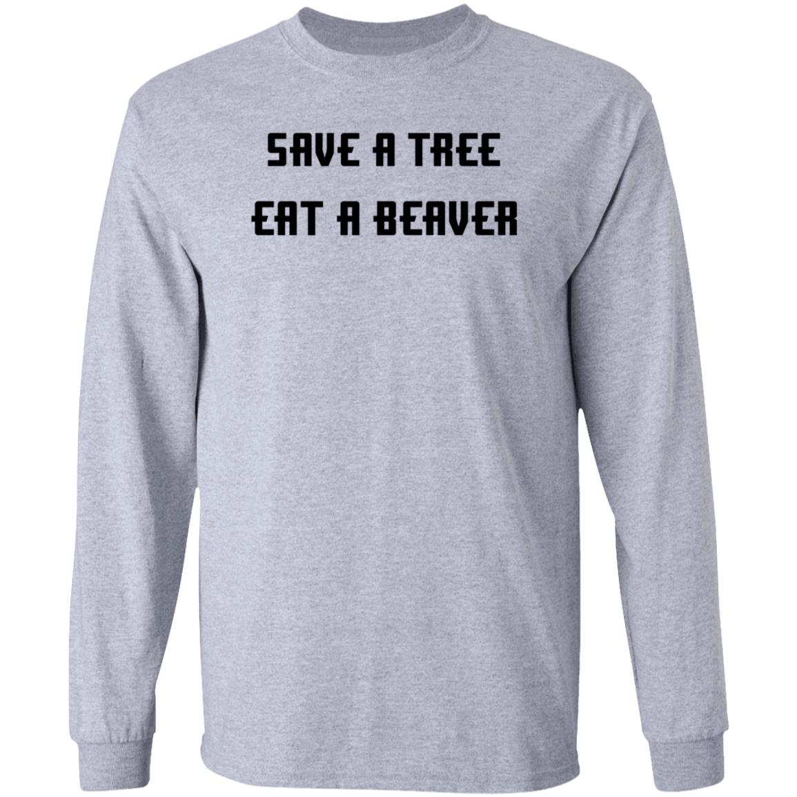 Save A Tree Eat A Beaver Shirt Jensen Ackles - Teechipus