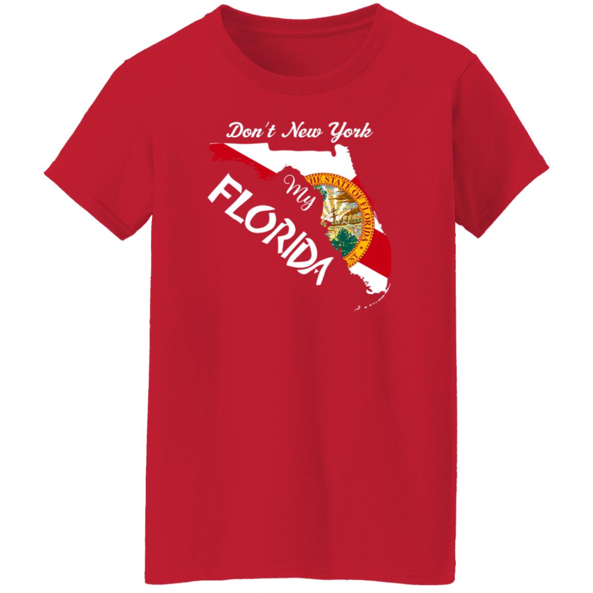 Don't New York My Florida Map Shirt Dontnymyflorida Store - Teechipus