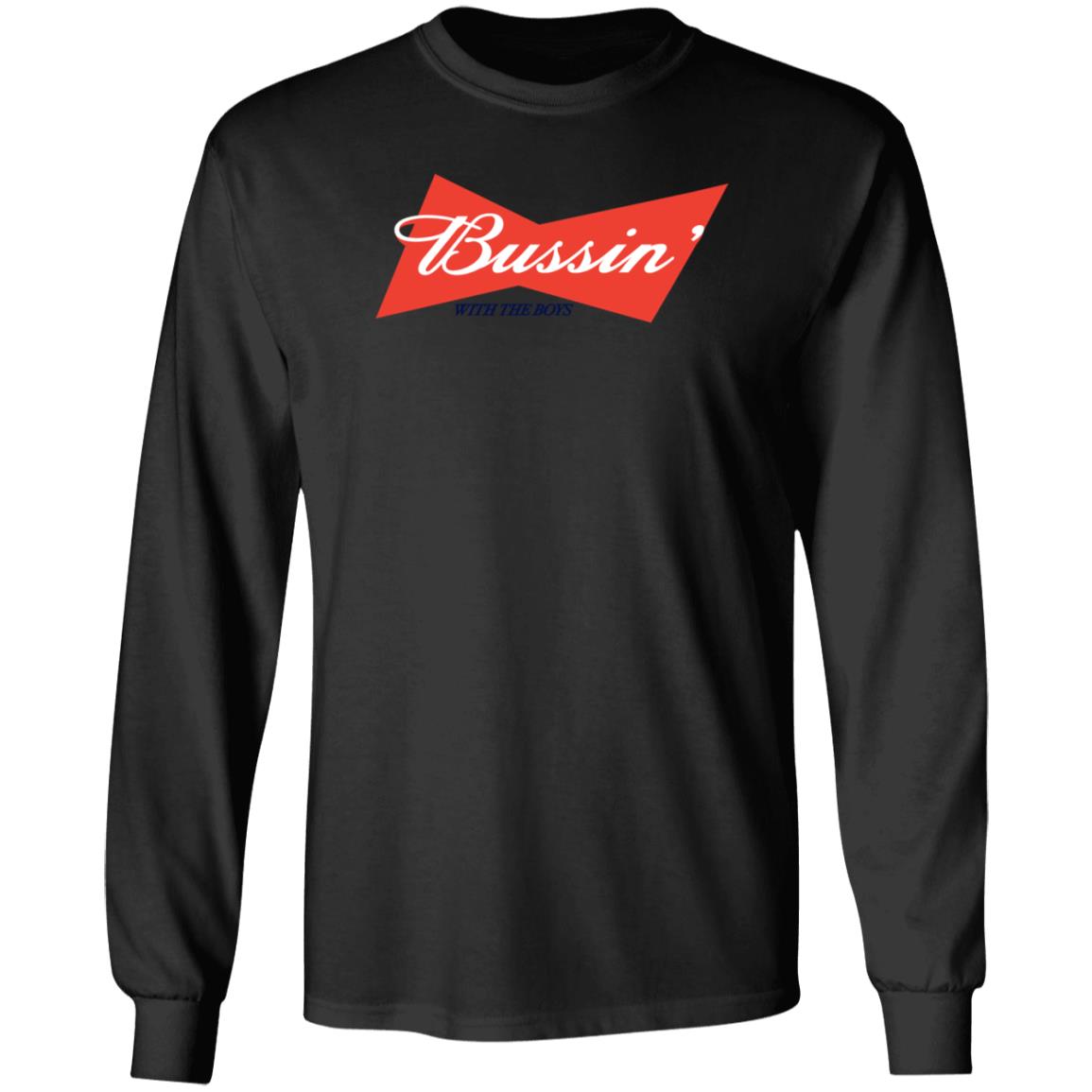Bussin' With The Boys Hoodie Bussin' Printed Hoodie Barstoolsports Store - Teechipus
