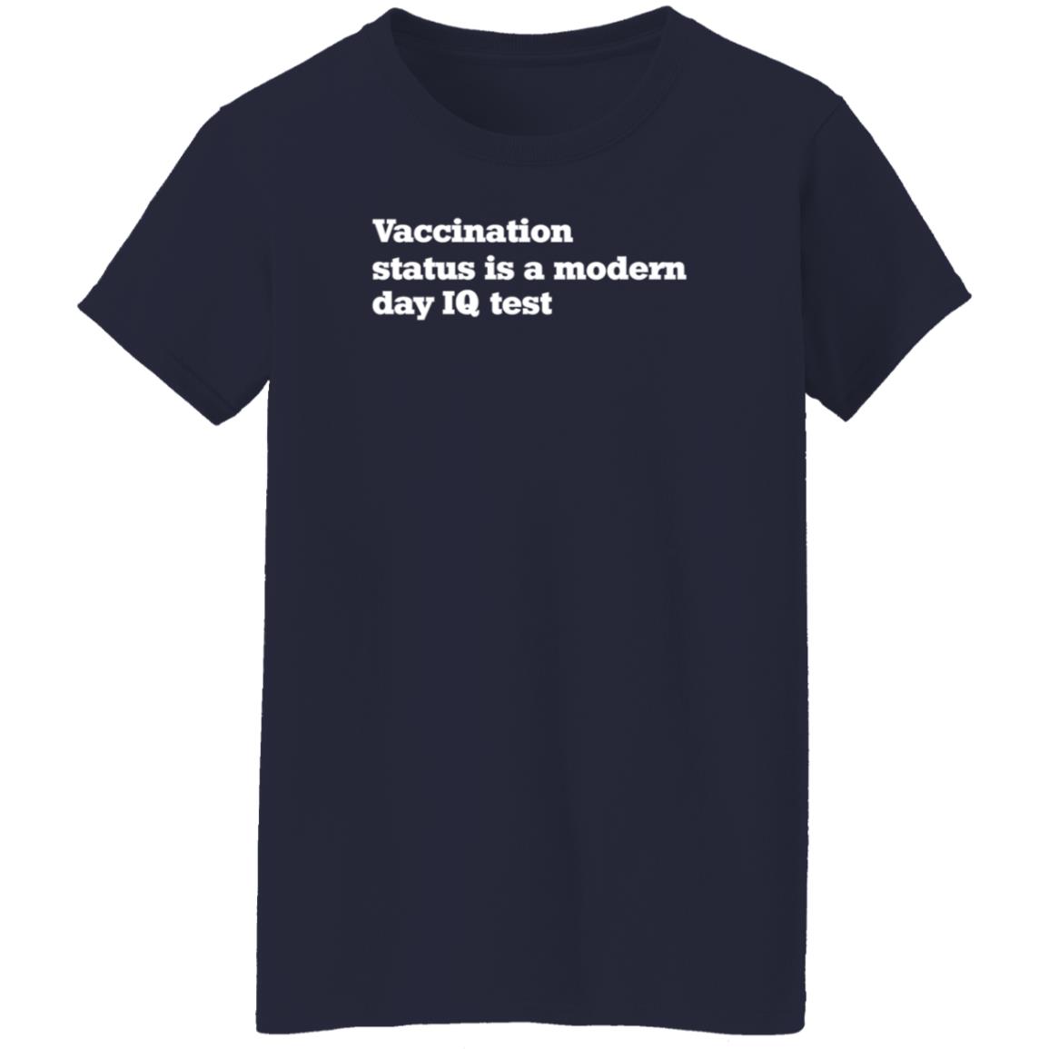 Vaccination Status Is A Modern Day Iq Test Shirt Red's Store - Teechipus