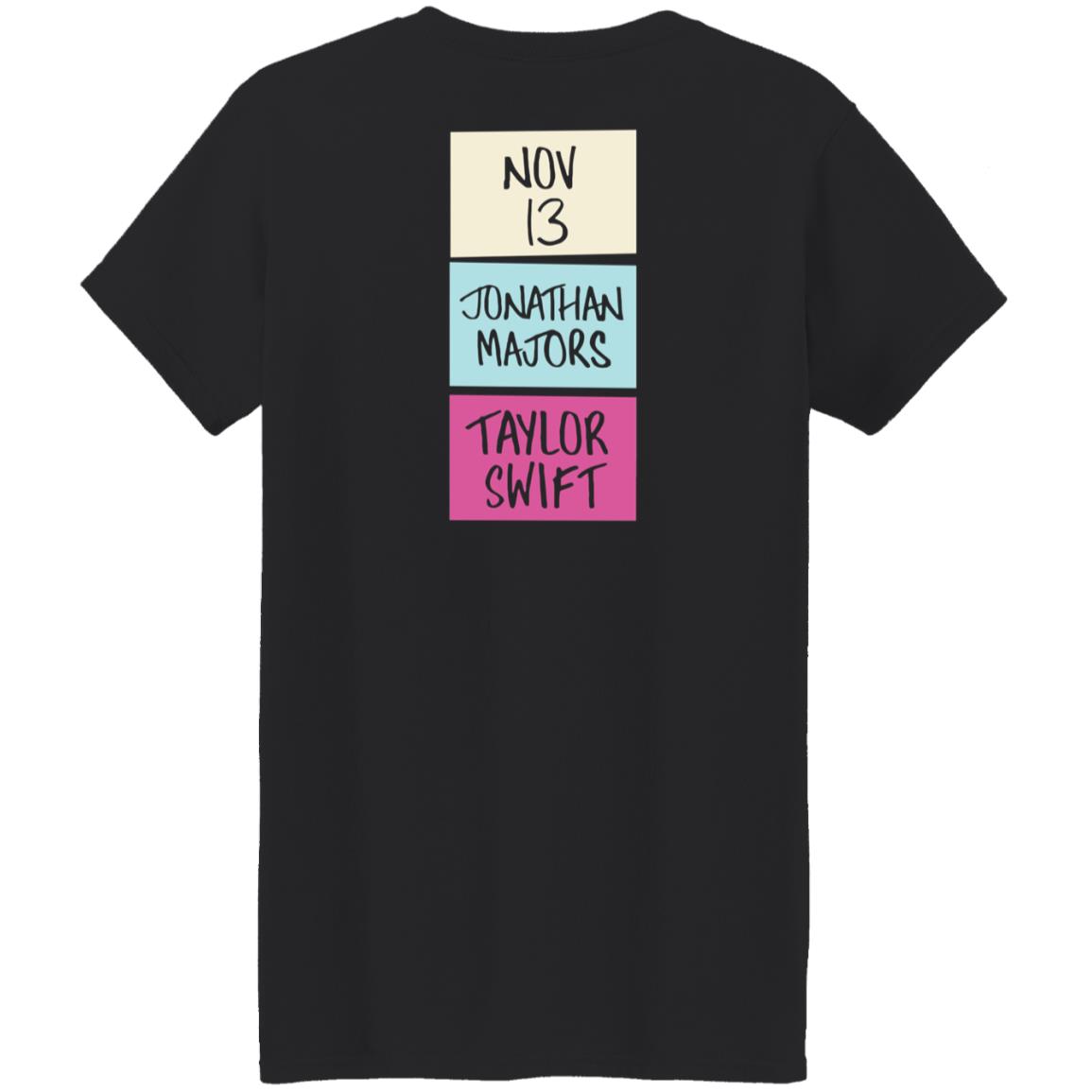 Nov 13 Jonathan Majors Taylor Swift Shirt Nbcstore Merch Legit Don’T Care At All Shirt Hoodie Sweatshirt Damn Ninaaaa - Teechipus