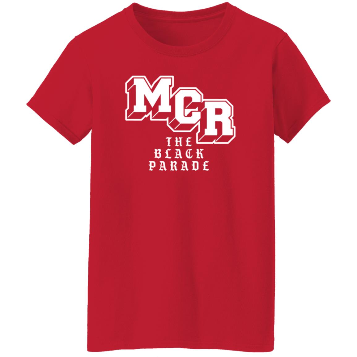 My Chemical Romance Merch Block Parade Text Shirt Mcr The Black Parade Shirt - Teechipus