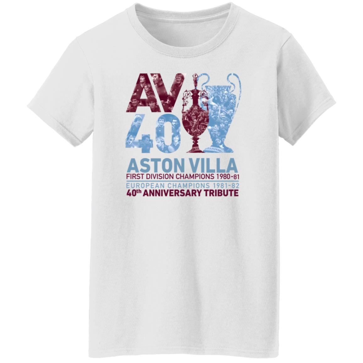 Dennis Mortimer Av 40 Double Champions Exclusive Crew Neck Shirt Av40 Tribute Merch - Teechipus