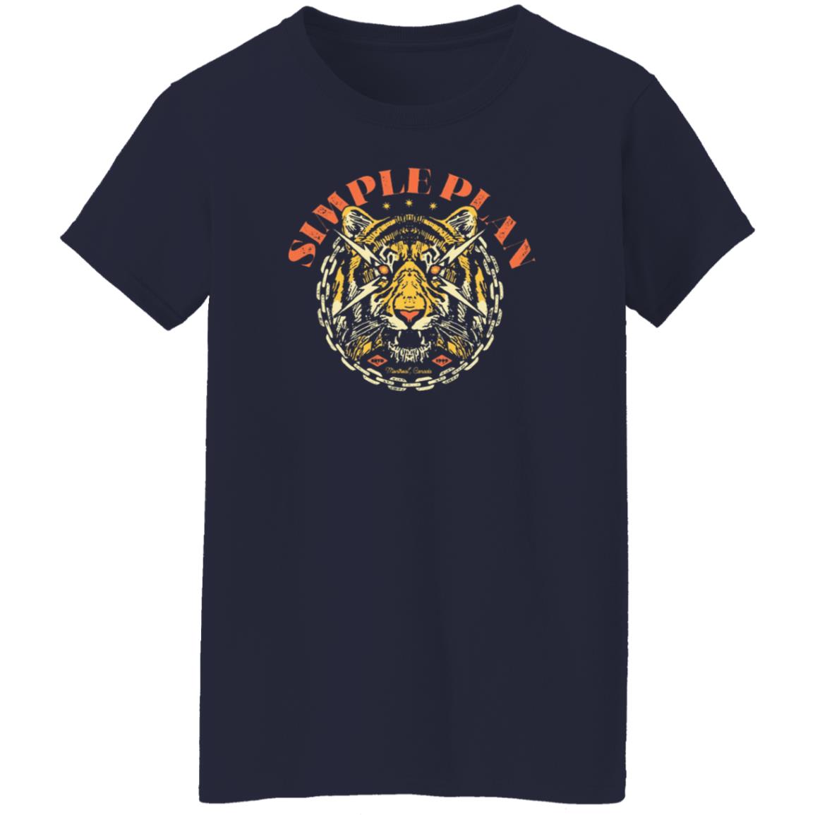Simple Plan Tiger Shirt Simple Plan Merch - Teechipus