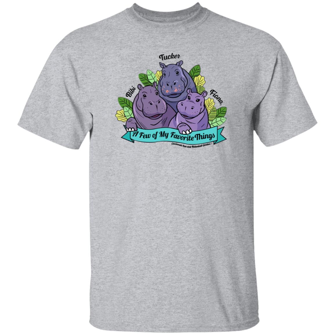 Favorite Hippo Trio Shirt Hoodie Sweatshirt - Teechipus