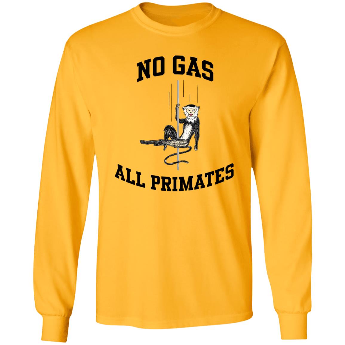 No Gas All Primates Shirt Barstool Texas A&M No Gas All Primates Shirt - Teechipus