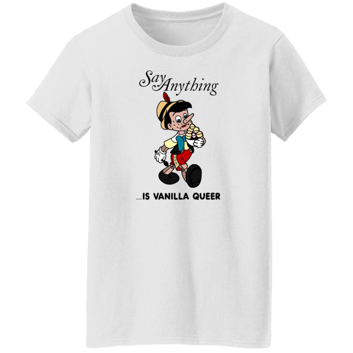 Downright Merch Say Anything Is Vanilla Queer Shirt Max Bemis - Teechipus