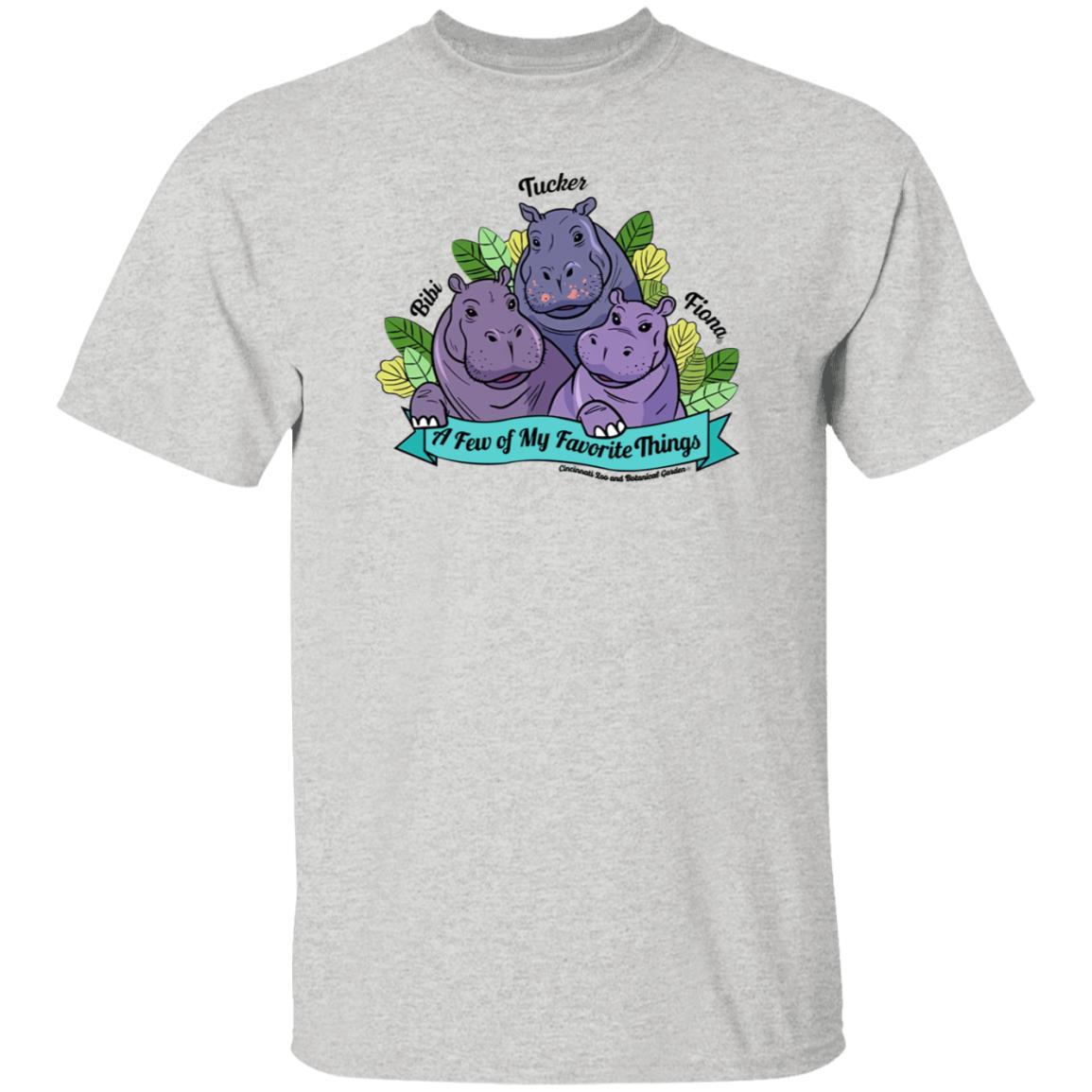 Favorite Hippo Trio Shirt Hoodie Sweatshirt - Teechipus