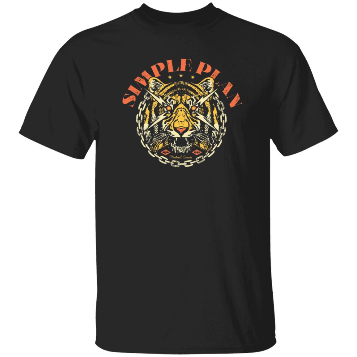 Simple Plan Tiger Shirt Simple Plan Merch - Teechipus