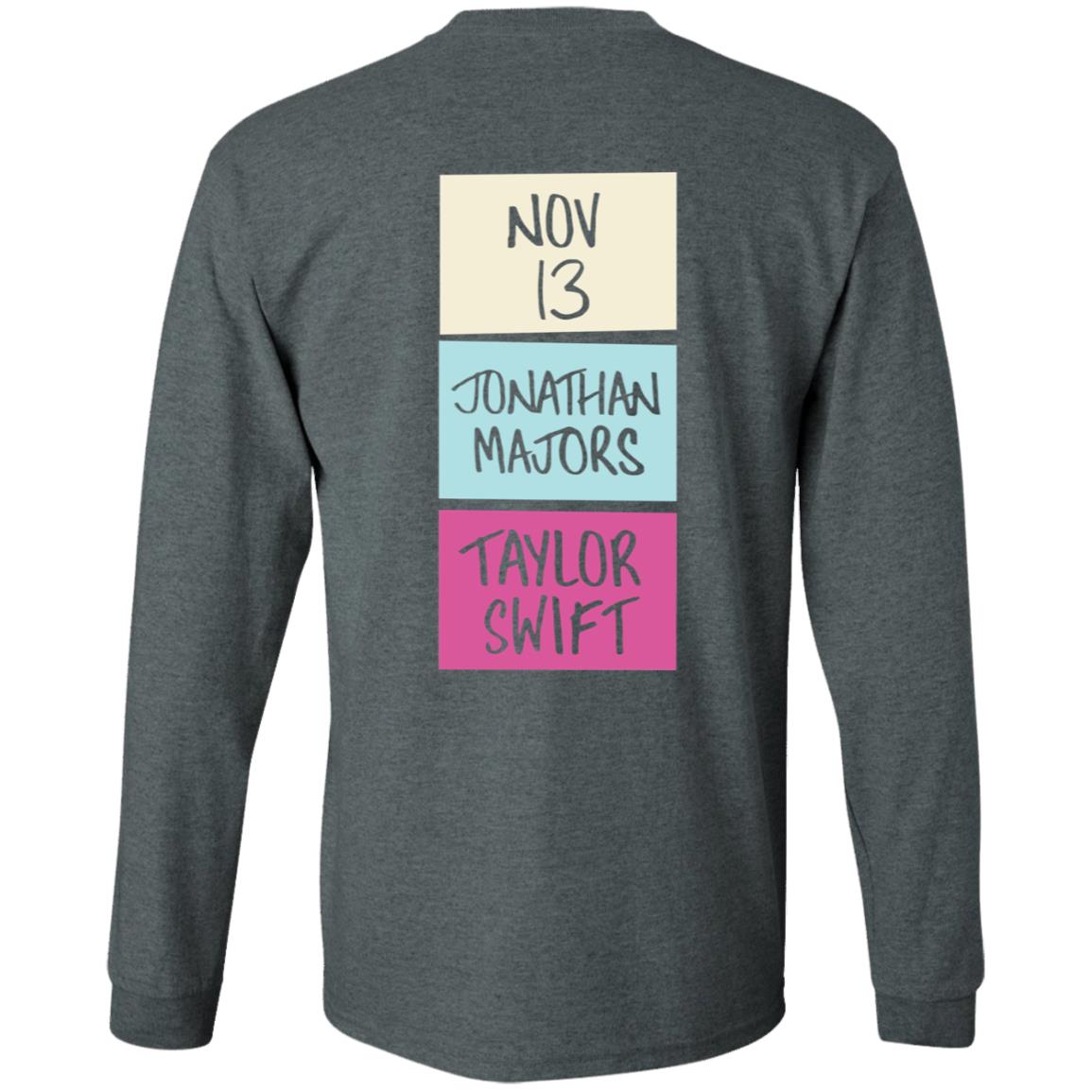 Nov 13 Jonathan Majors Taylor Swift Shirt Nbcstore Merch Legit Don’T Care At All Shirt Hoodie Sweatshirt Damn Ninaaaa - Teechipus