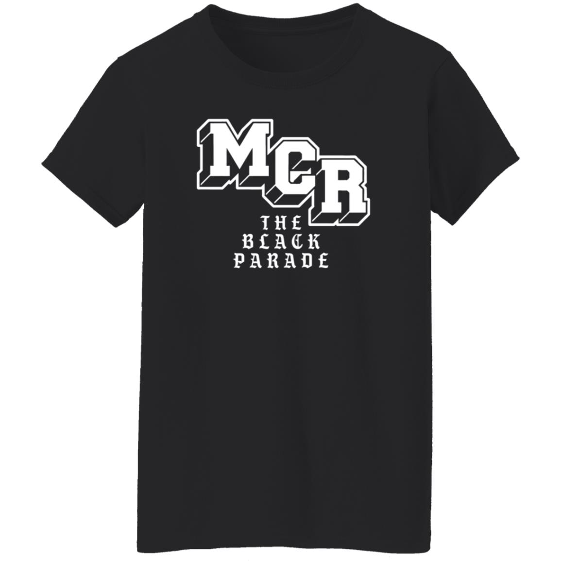 My Chemical Romance Merch Block Parade Text Shirt Mcr The Black Parade Shirt - Teechipus