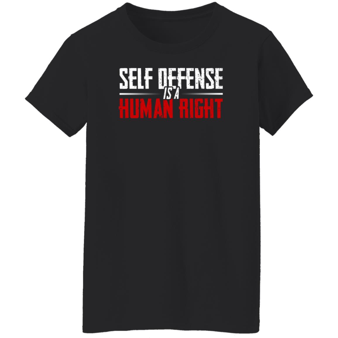 Self Defense Is A Human Right Shirt Hodget Wins Merch Self Defense Shirt - Teechipus