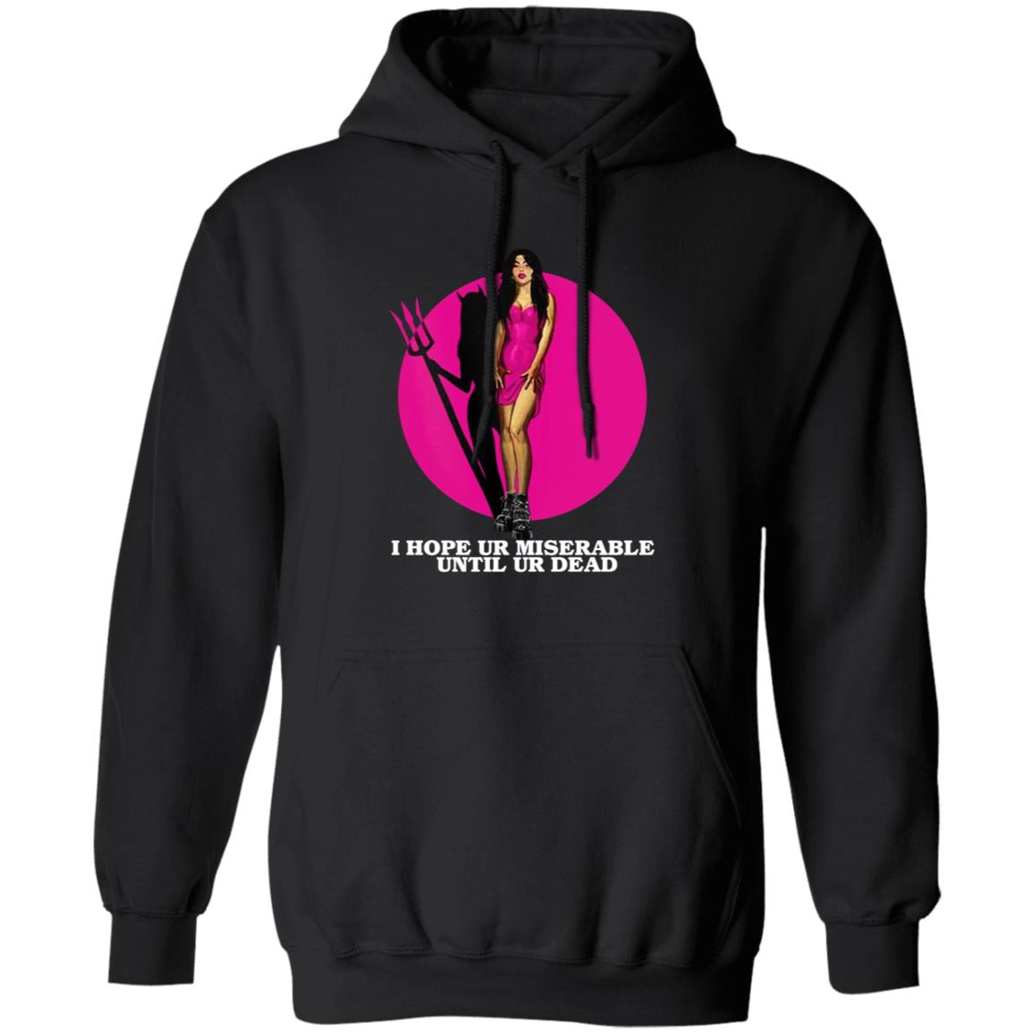 I Hope Ur Miserable Until Ur Dead Sweatshirt Nessa Barrett Merch Hope Ur Miserable Sweatshirt - Teechipus