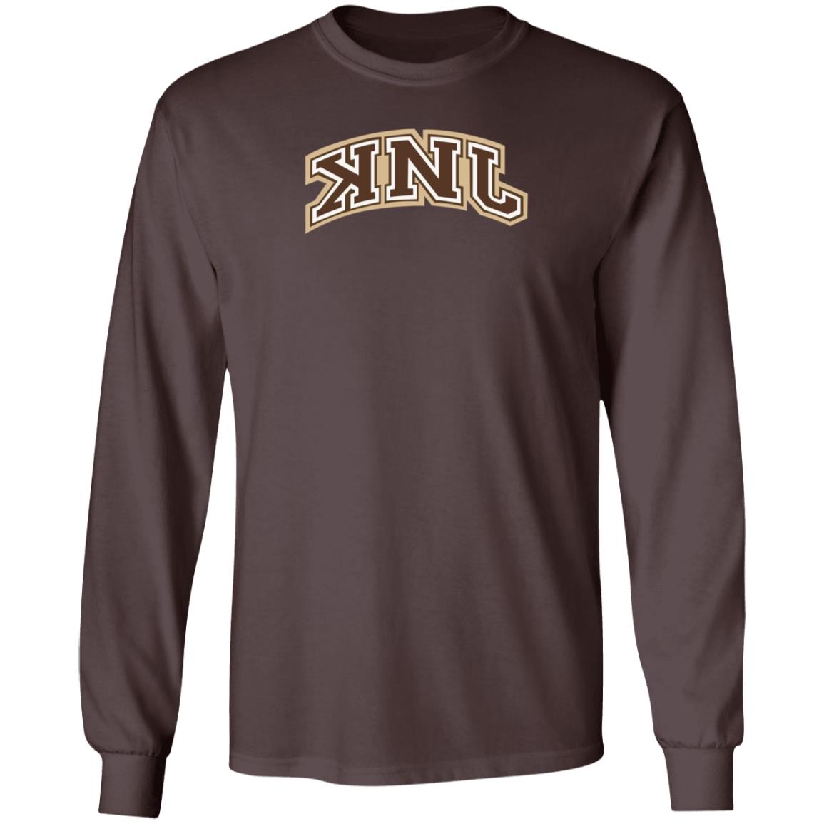 Knj Collegiate Brown Shirt Knj Merch - Teechipus