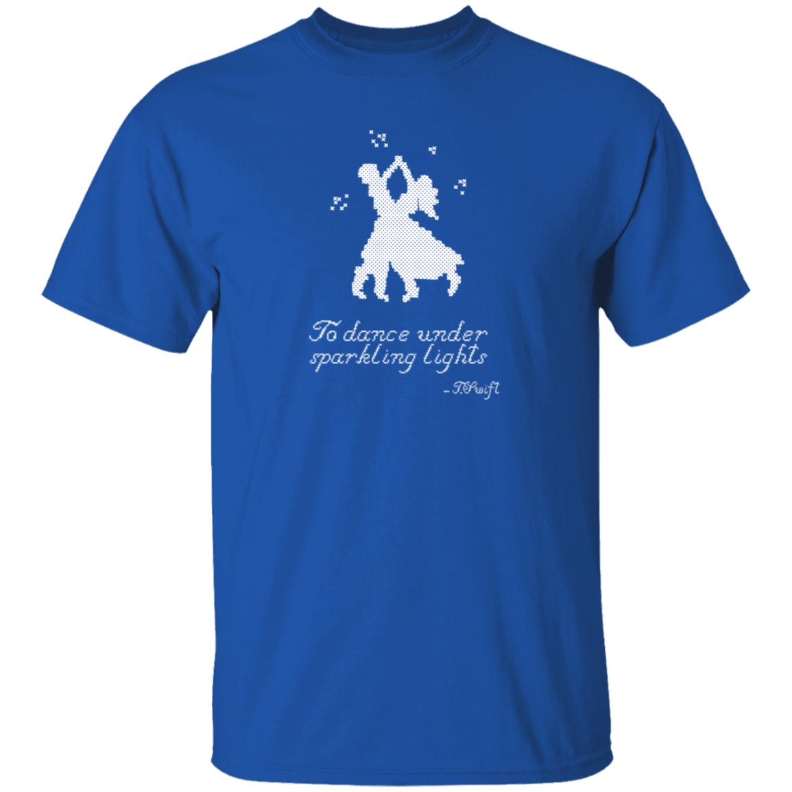 To Dance Under Sparkling Lights Shirt Taylorswift Christmas Tree Farm Blue Shirt Hoodie Sweatshirt - Teechipus