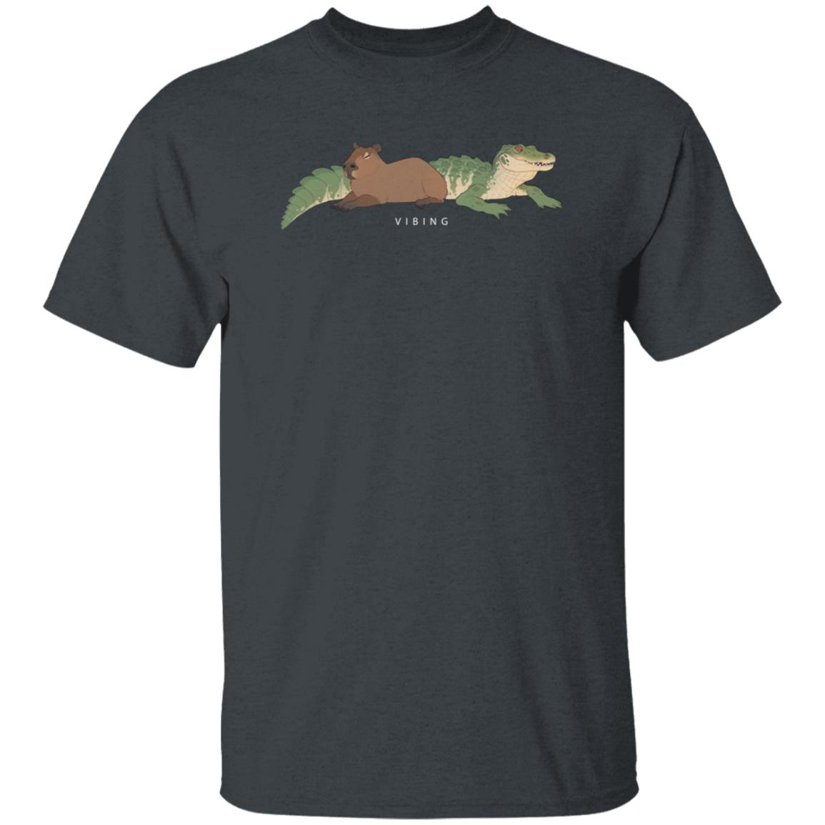 Capybara Vibing Hoodie Gators Daily Store Capybara Shirt Hoodie Sweatshirt - Teechipus