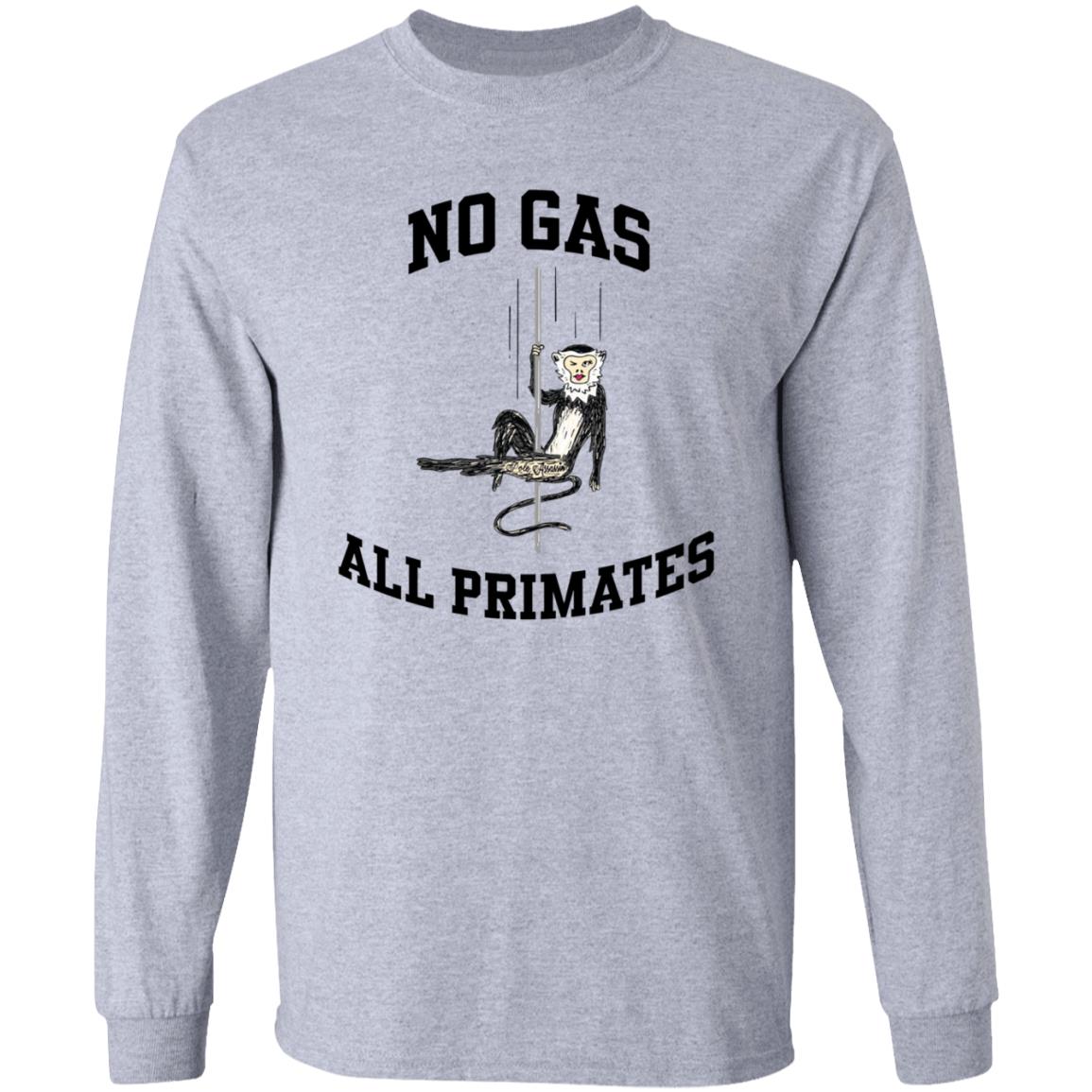 No Gas All Primates Shirt Barstool Texas A&M No Gas All Primates Shirt - Teechipus
