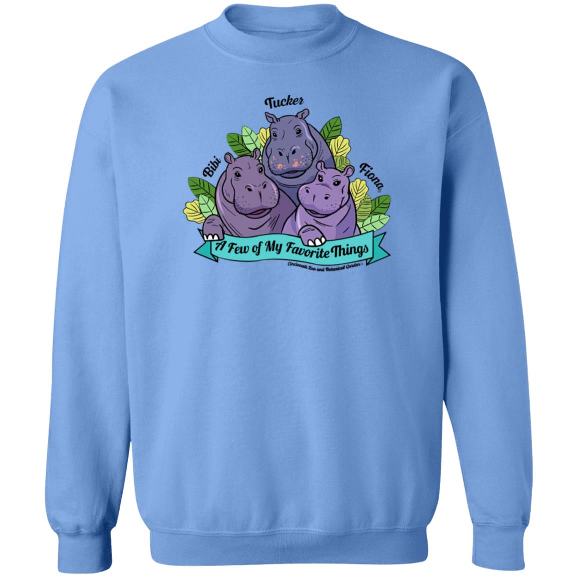 Favorite Hippo Trio Shirt Hoodie Sweatshirt - Teechipus