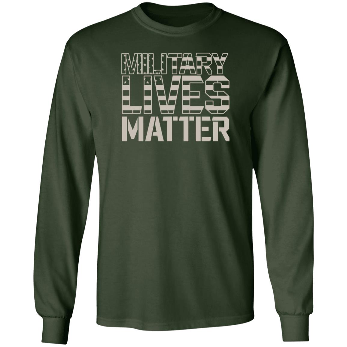Military Lives Matter Long Sleeves T Shirt Brittany Aldean Military Lives Matter Shirt Hoodie Sweatshirt - Teechipus