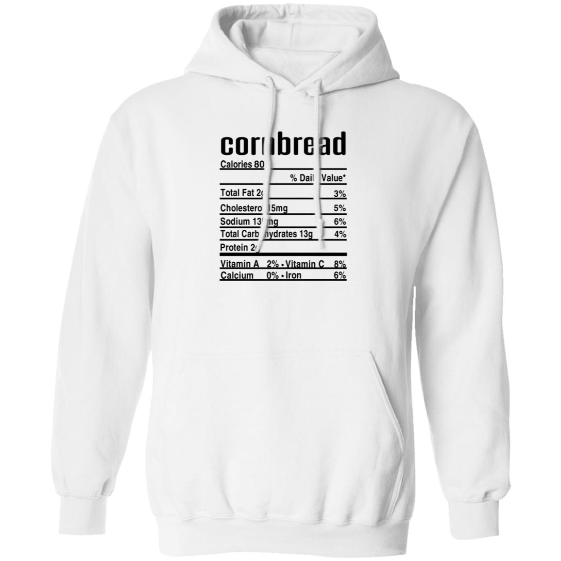Ashley Mae Kitchen Cornbread Calories Daily Value Shirt Thanksgiving Christmas Cornbread Nutritional Facts Shirt - Teechipus