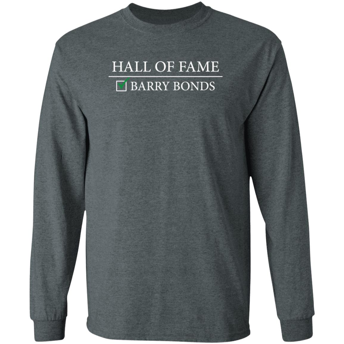 Barstoolsports Store Hall Of Fame Barry Bonds Shirt Jared Carrabis Hall Of Fame Shirt - Teechipus