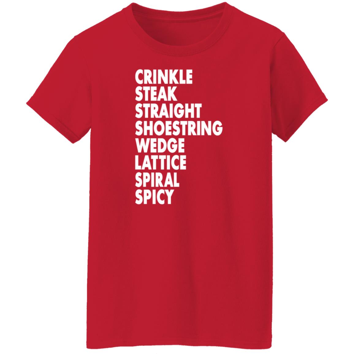 Crinkle Steak Straight Shoestring Wedge Lattice Spiral Spicy Hoodie Lan Mosby - Teechipus