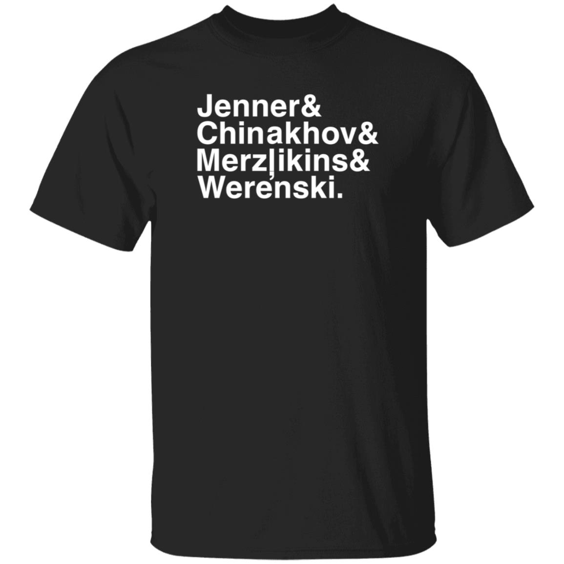 Jenner Chinakhov Merzlikins Werenski Shirt Bluejackets - Teechipus
