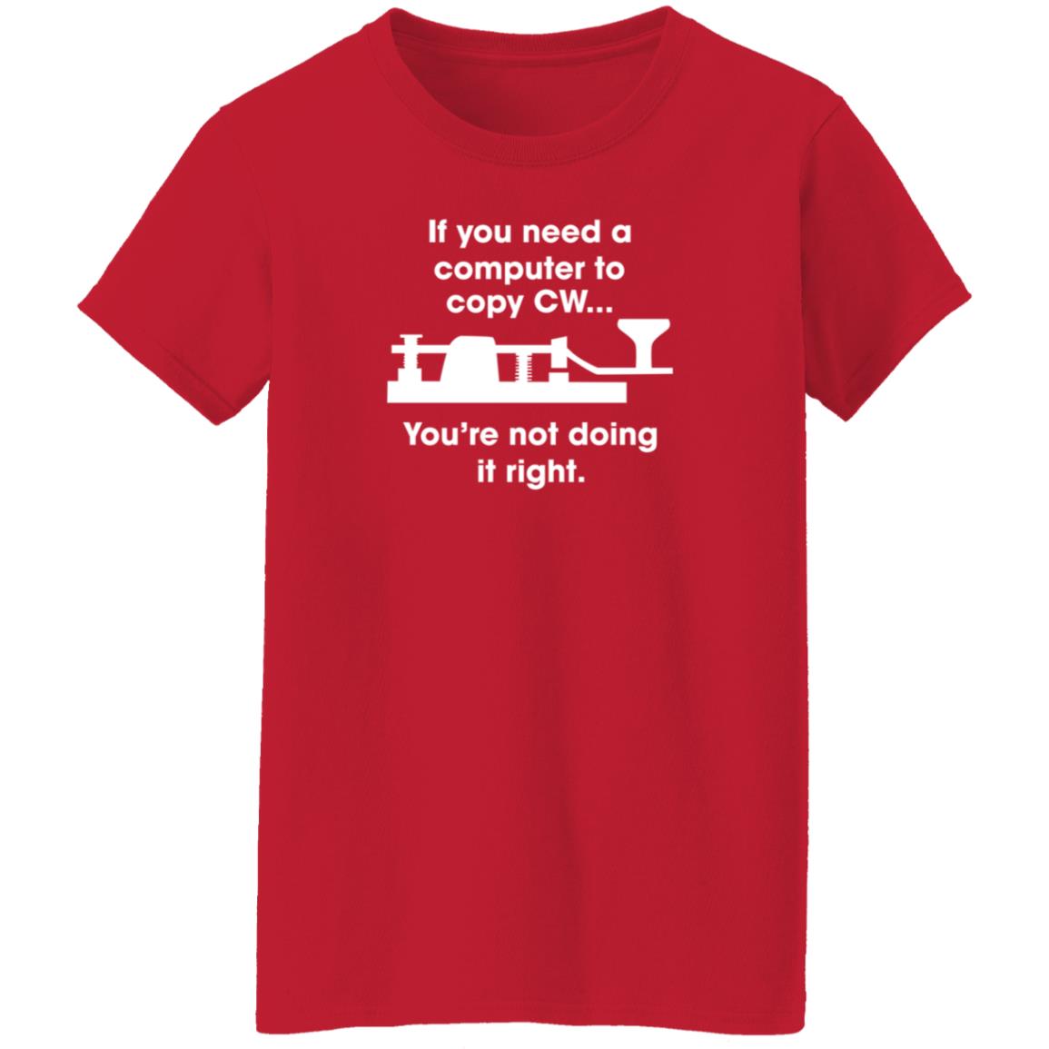 If You Need A Computer To Copy Cw You're Not Doing It Right Shirt Hoodie Sweatshirt - Teechipus