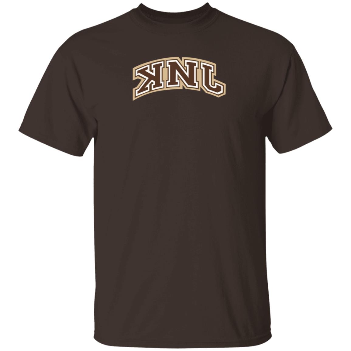 Knj Collegiate Brown Shirt Knj Merch - Teechipus