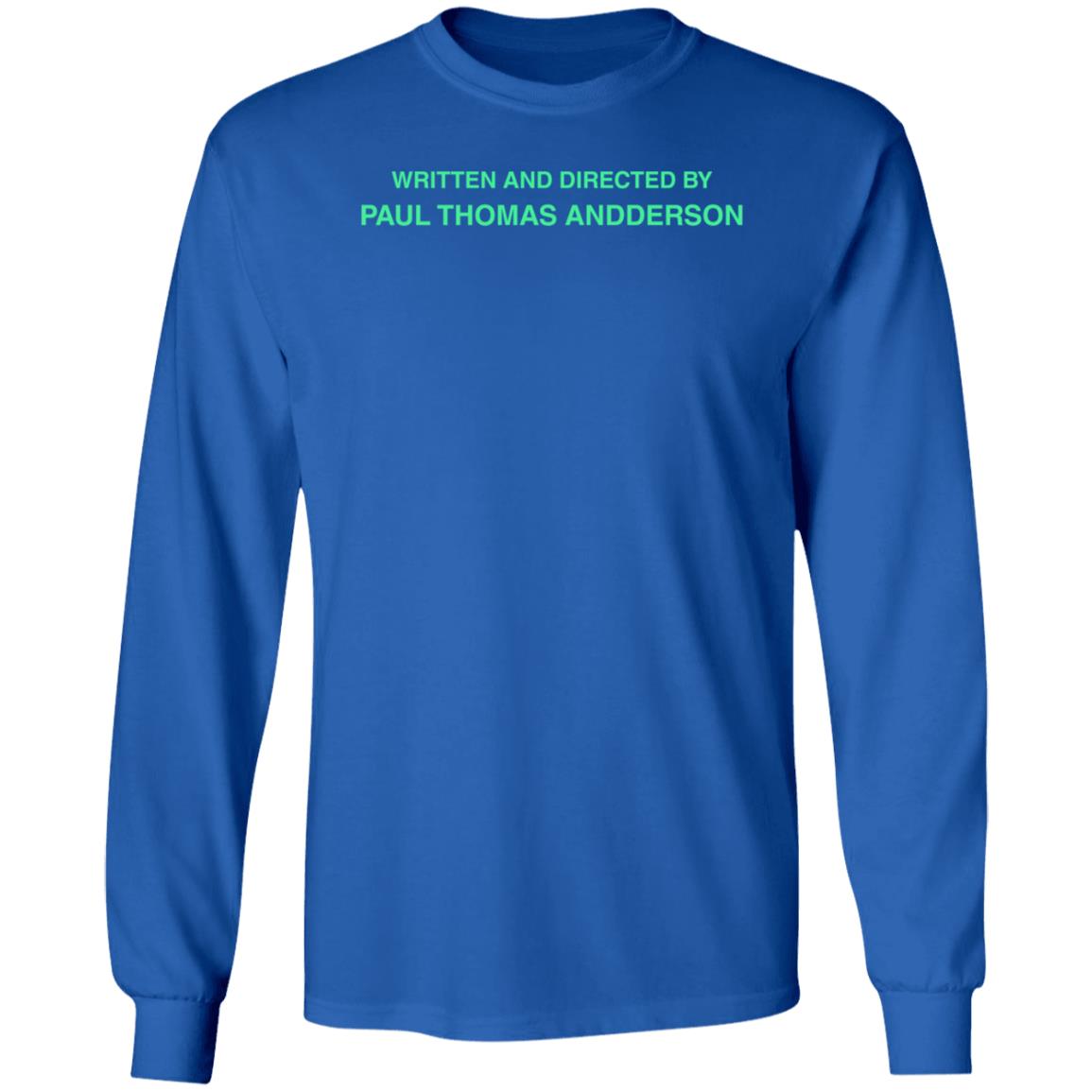 Superyaki Merch Written And Directed By Paul Thomas Anderson Sweatshirt - Teechipus