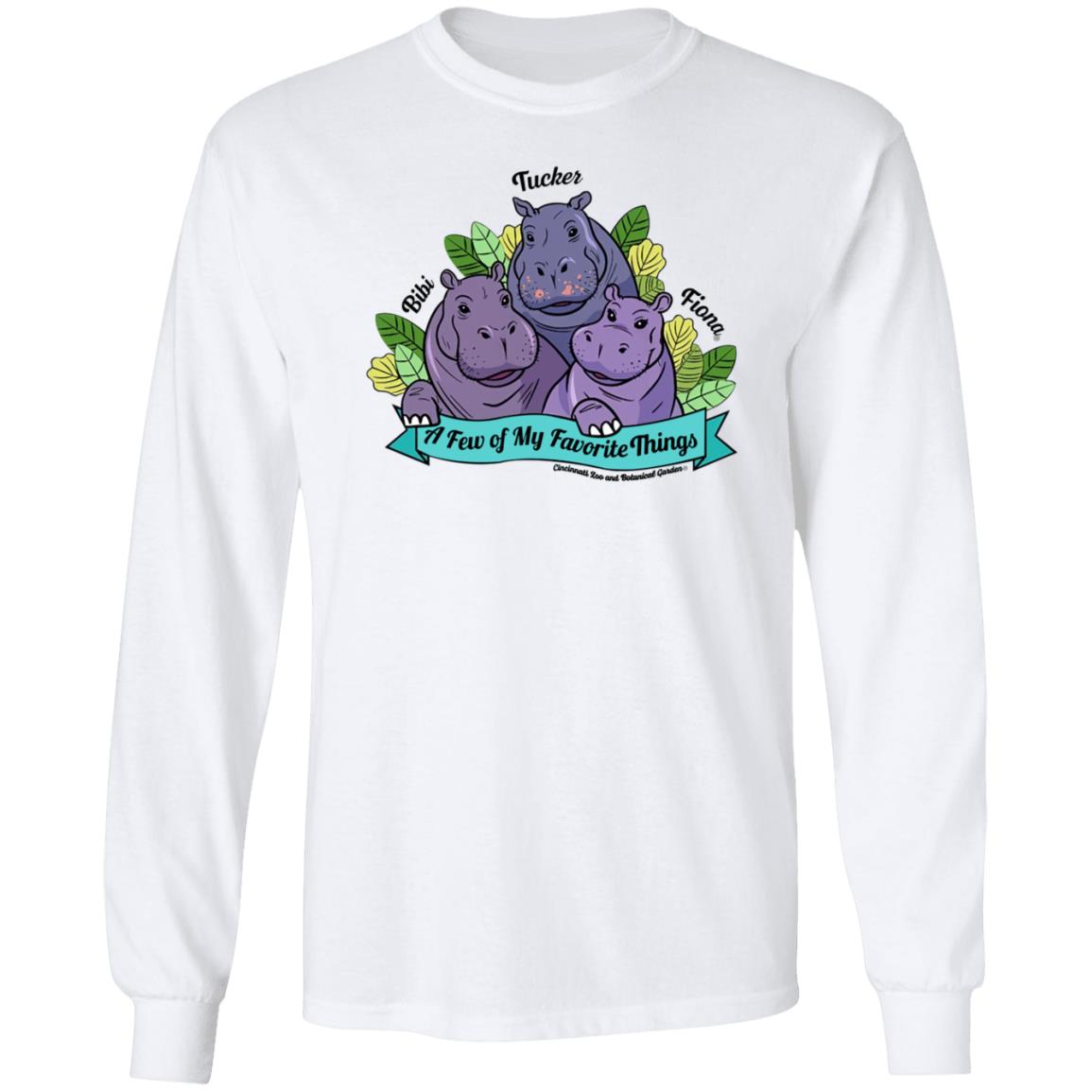 Favorite Hippo Trio Shirt Hoodie Sweatshirt - Teechipus