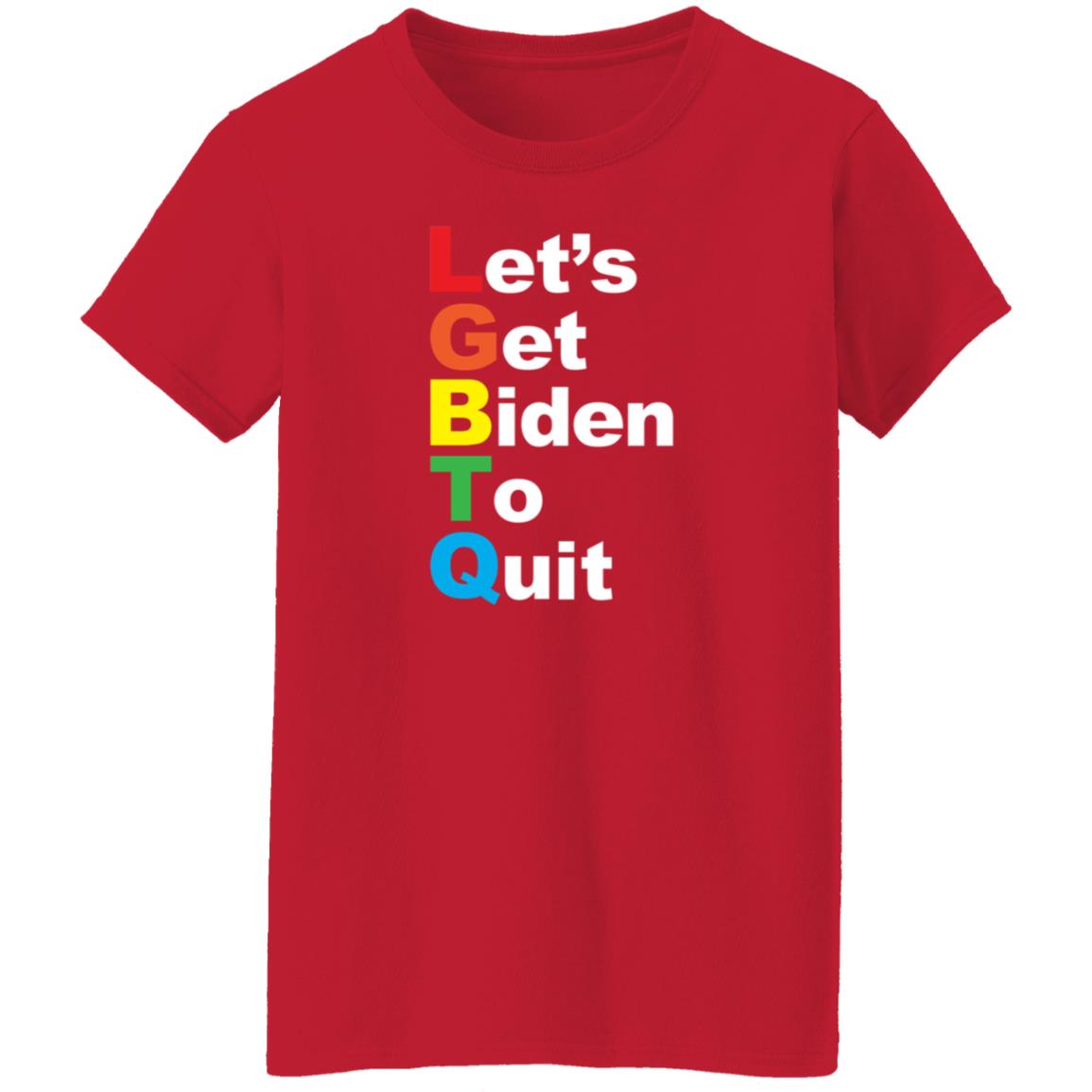 Let's Get Biden To Quit Rainbow Hoodie Shopdonjr Merch - Teechipus