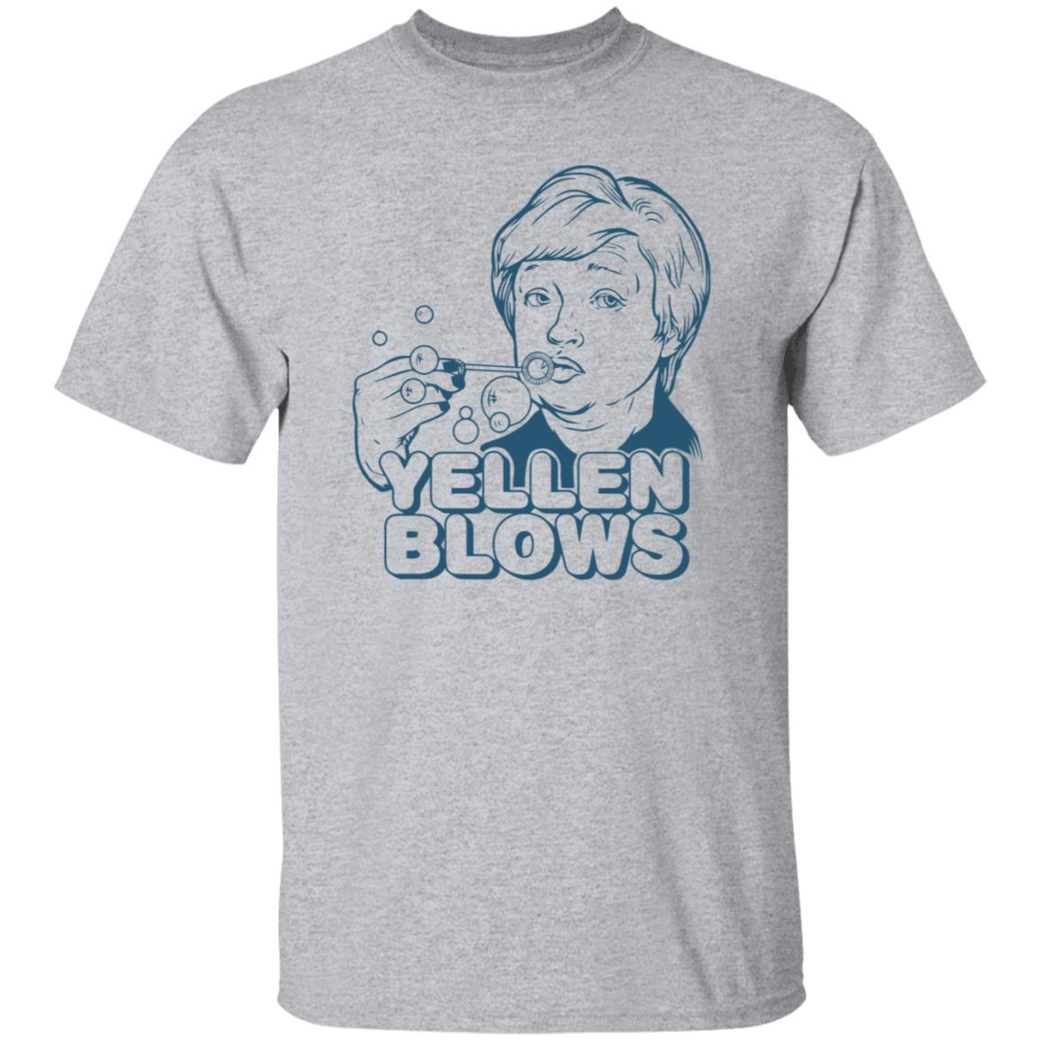 Janet Yellen Blows Shirt Liberty Maniacs Merch Yellen Blows Shirt The Wolf Of All Streets Janet - Teechipus