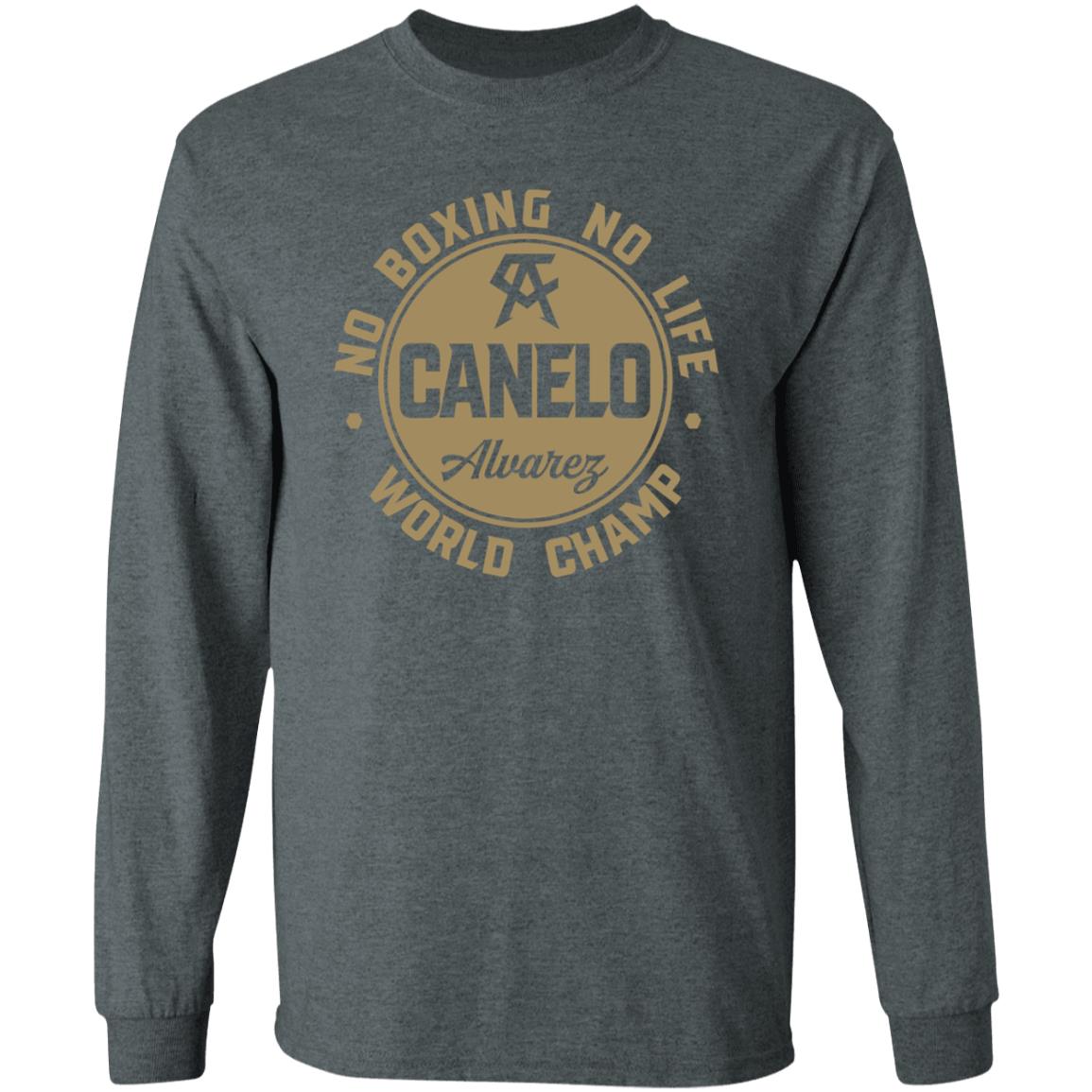 Canelo World Champion Shirt Canelo Alvarez No Boxing No Life World Champion Shirt - Teechipus