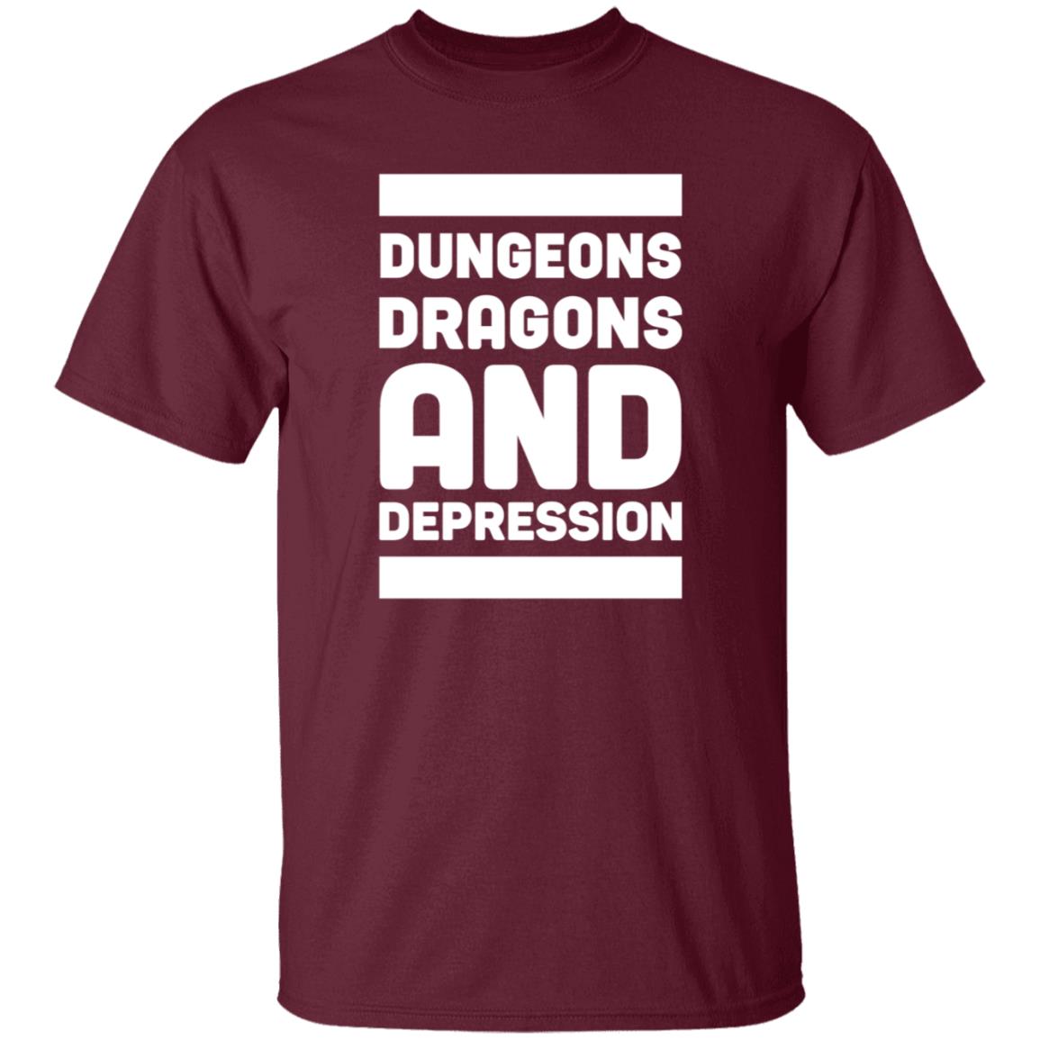 Dungeons Dragons And Depression Hoodie Lookhuman Store - Teechipus