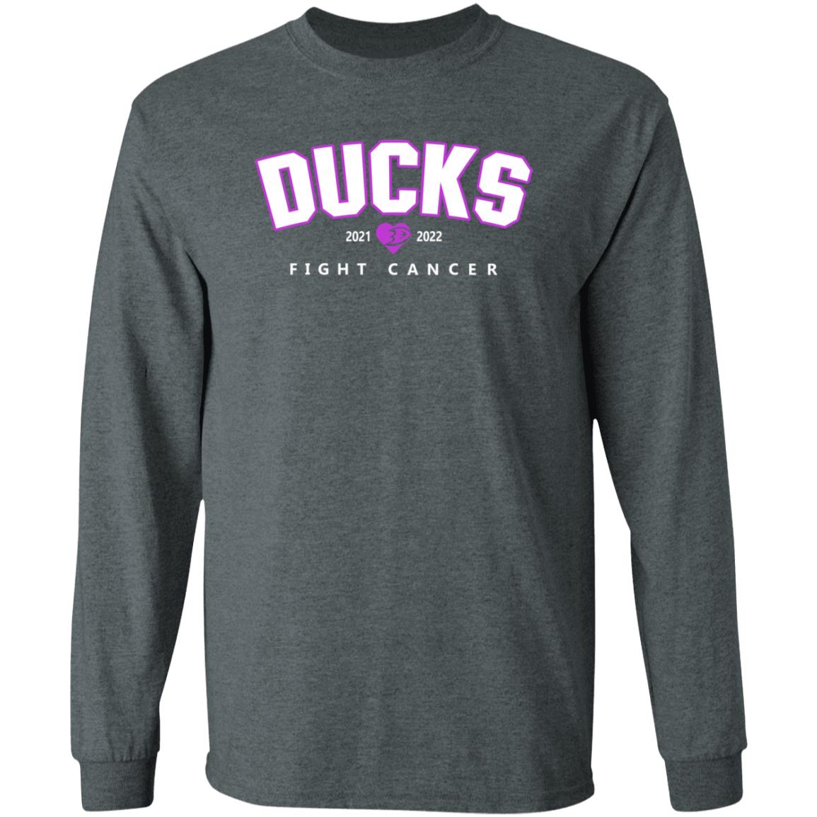 Ducks Fight Cancer 2021 2022 Shirt Hoodie Sweatshirt Anaheim Ducks - Teechipus