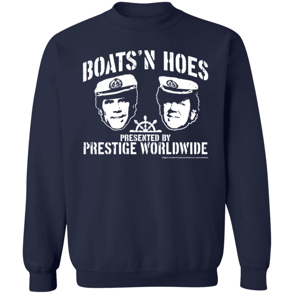 Boats'n Hoes Presented By Prestige Worldwide Shirt Hoodie Sweatshirt Justine - Teechipus