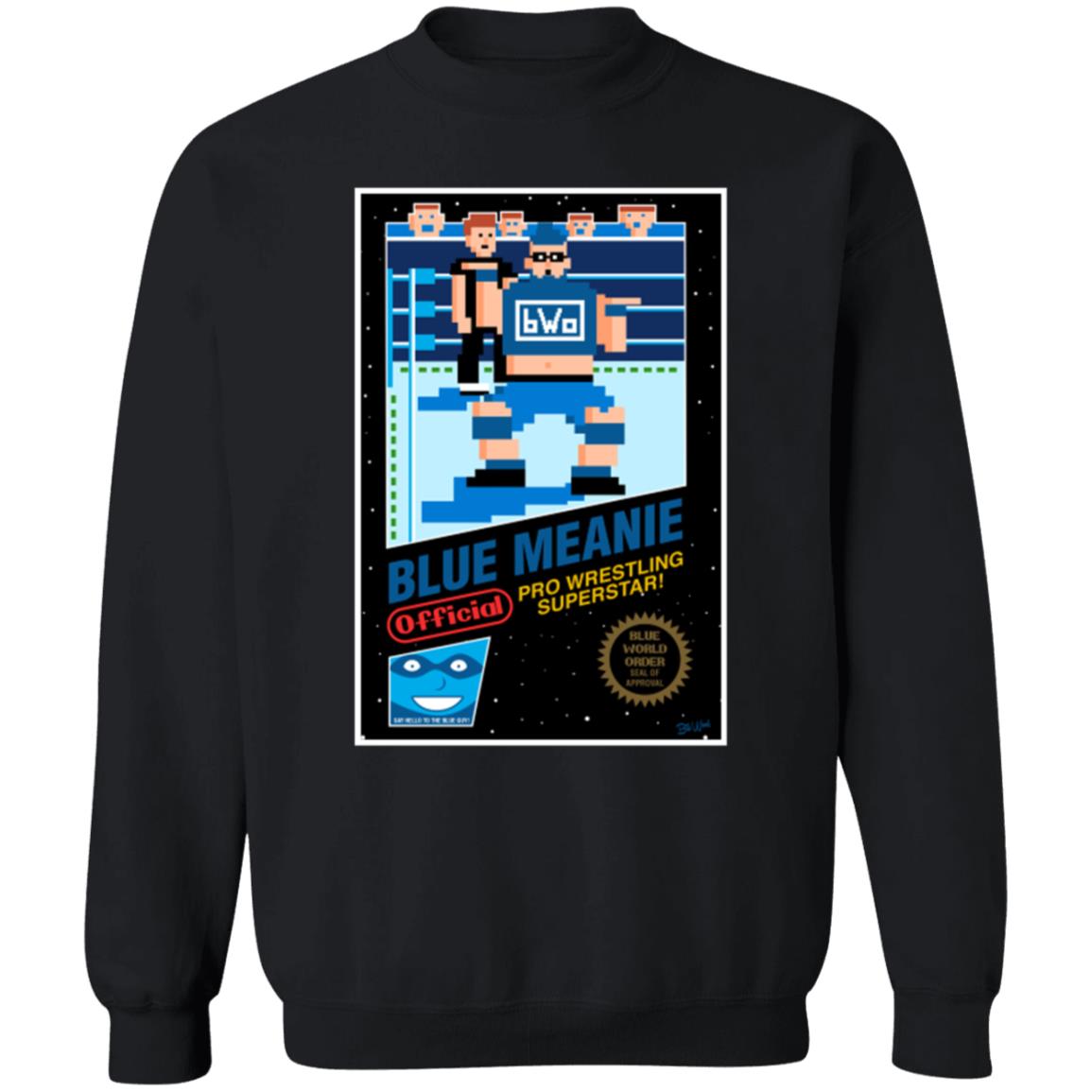 Blue Meanie Video Game Shirt Prowrestlingtees Merch - Teechipus