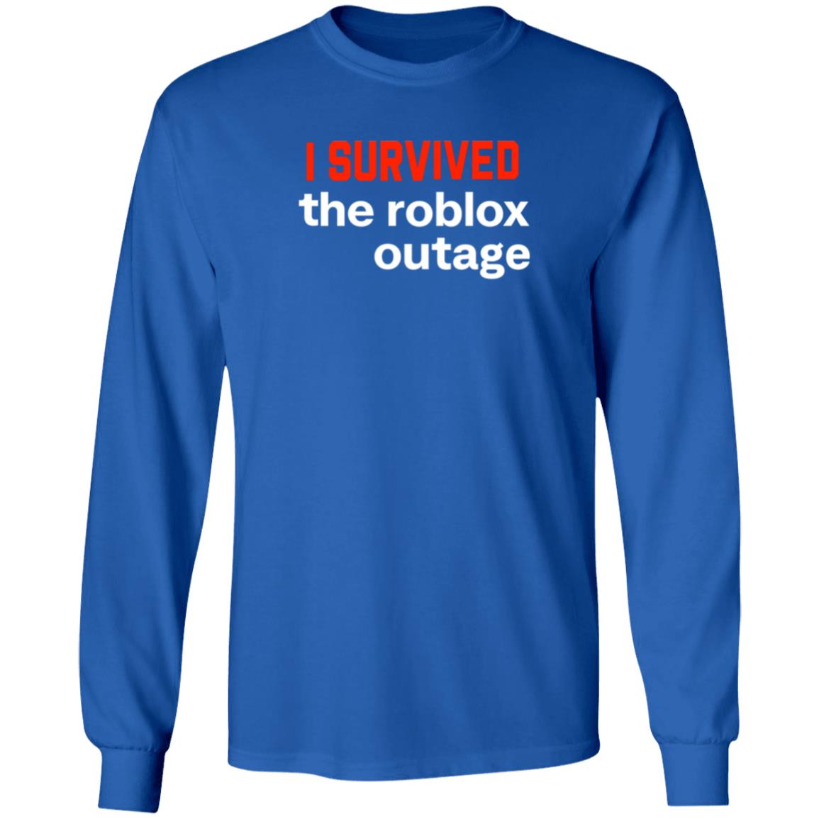 I Survived The Roblox Outage Shirt Ammon I Survived The Roblox Outage Shirt Hoodie Sweatshirt - Teechipus