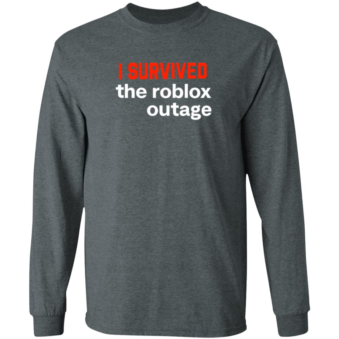 I Survived The Roblox Outage Shirt Ammon I Survived The Roblox Outage Shirt Hoodie Sweatshirt - Teechipus