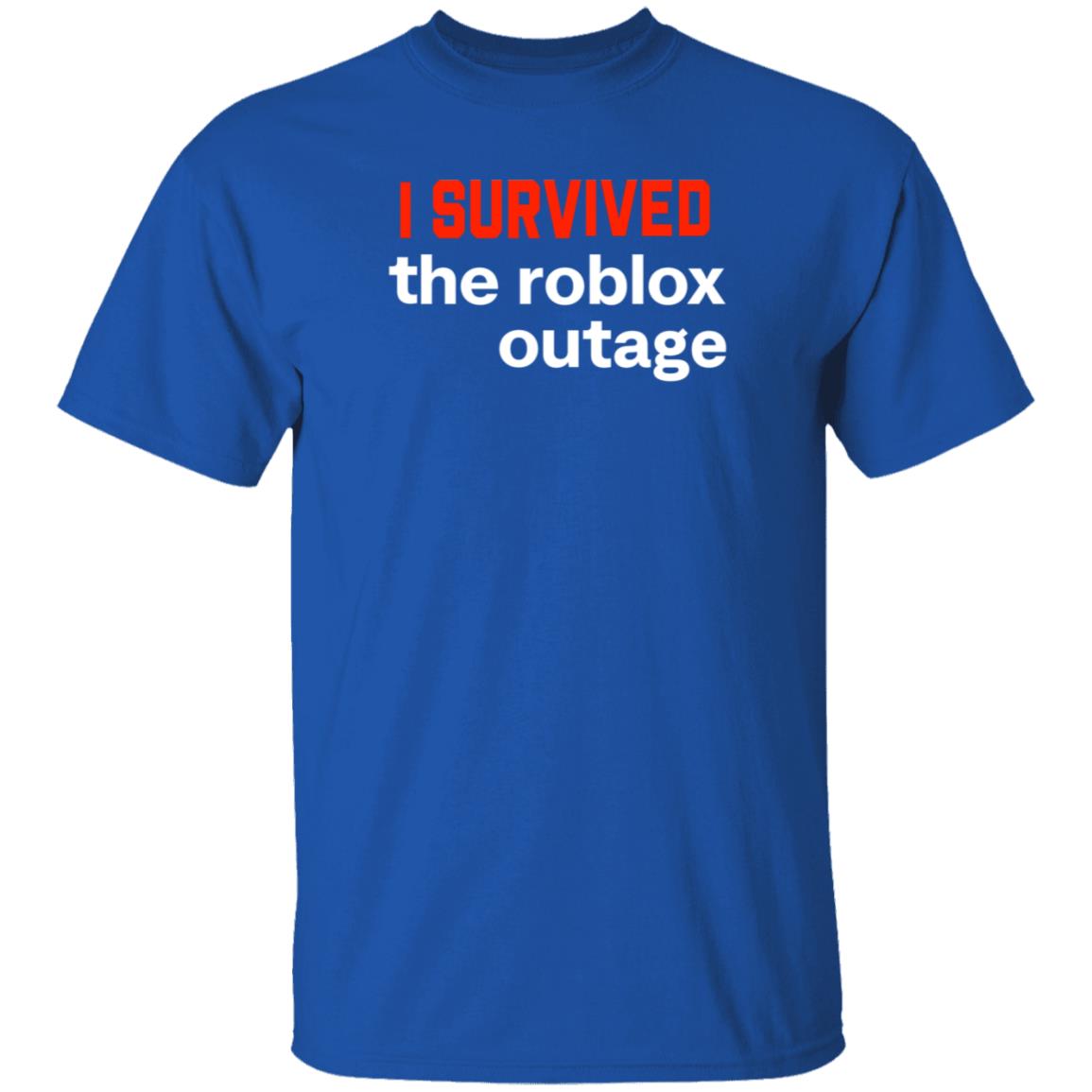 I Survived The Roblox Outage Shirt Ammon I Survived The Roblox Outage Shirt Hoodie Sweatshirt - Teechipus